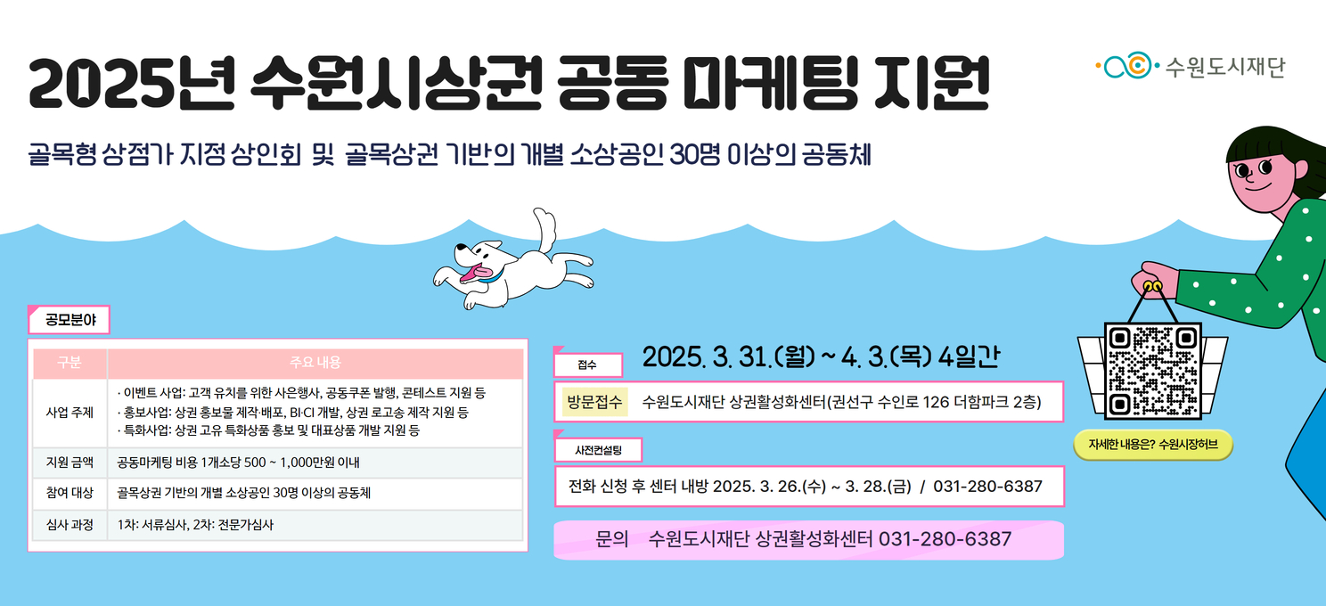 시정소식(상세) : HOME > 수원소식 > 시정소식 2025년 수원시 상권 공동 마케팅 지원