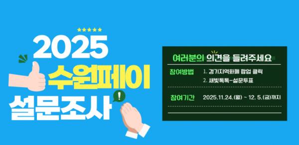수원특례시, '2025년 수원페이 사용자 설문조사'