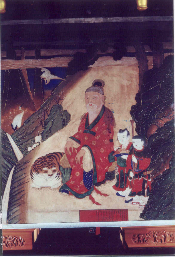 수원 청련암 산신도