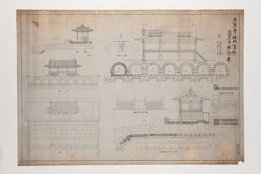 일제강점기 문화재 실측 및 수리도면 일괄