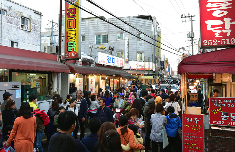 수원 통닭거리 이미지