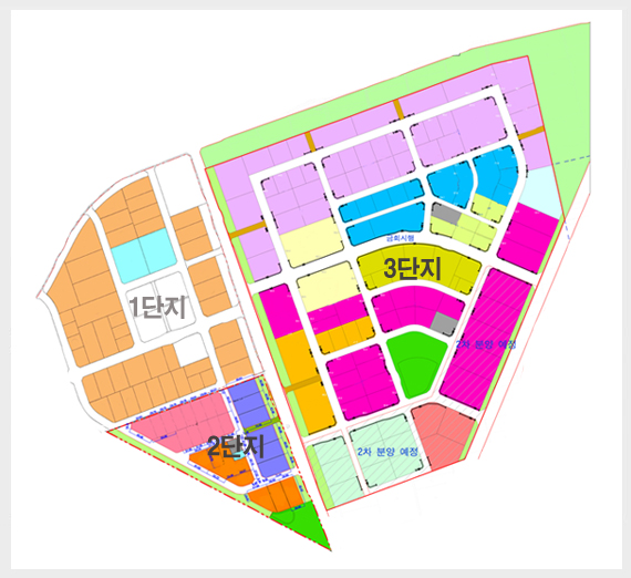 용도별구획 평면도