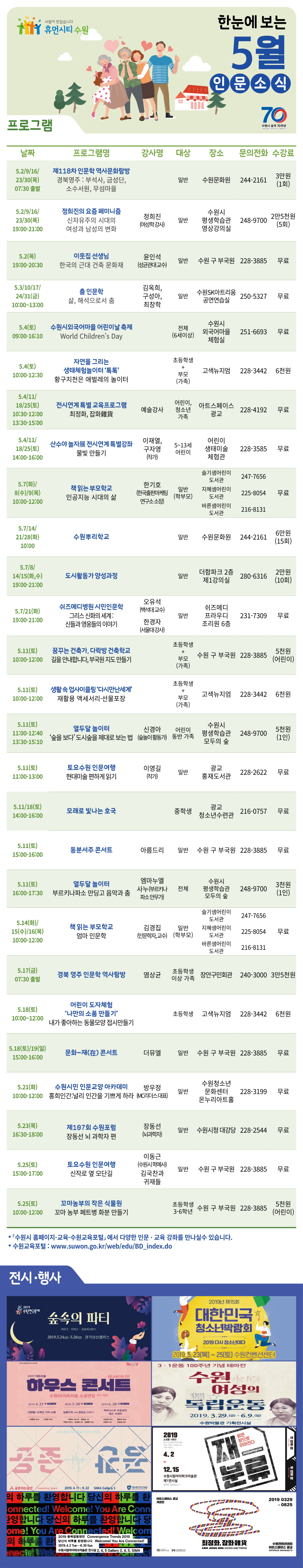 5월 인문소식