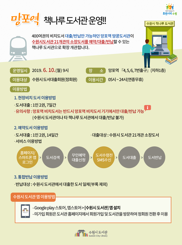 망포역 책나루 도서관