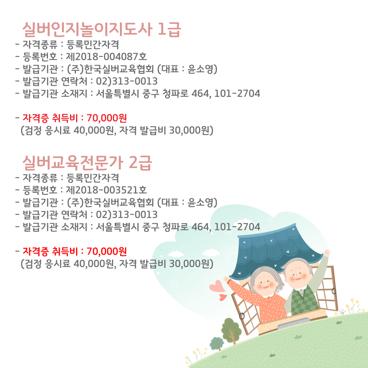  실버인지놀이지도사 1급