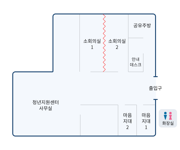 2층 공간배치도