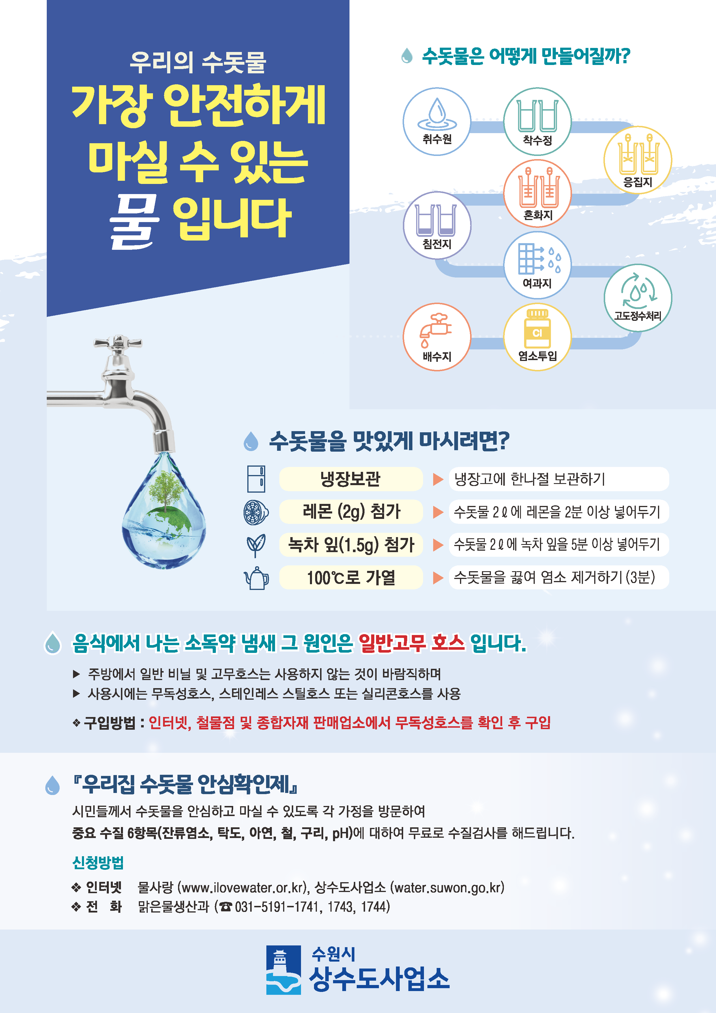 수돗물 홍보전단지