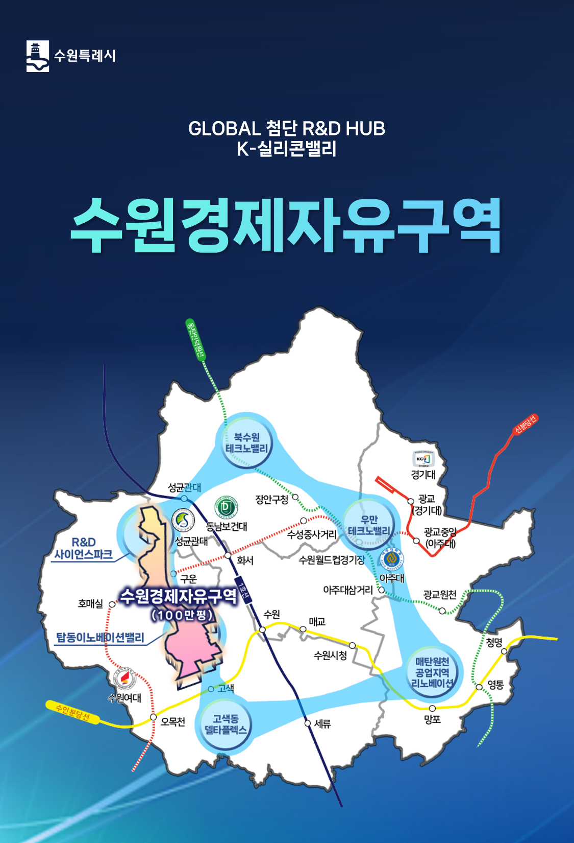 수원경제자유구역 설명 1쪽 상세내용 본문 참고