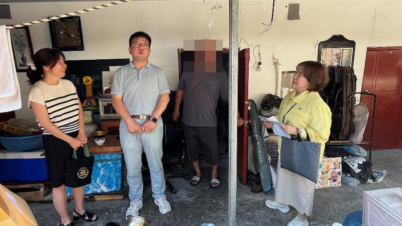 김현수 수원시 제1부시장, 폭염 대비 주거취약세대 방문