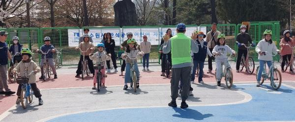 수원시 만석공원 어린이 자전거 교육장 개장