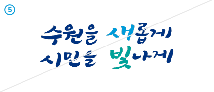 14. 수원을 새롭게 시민을 빛나게 VI 이미지