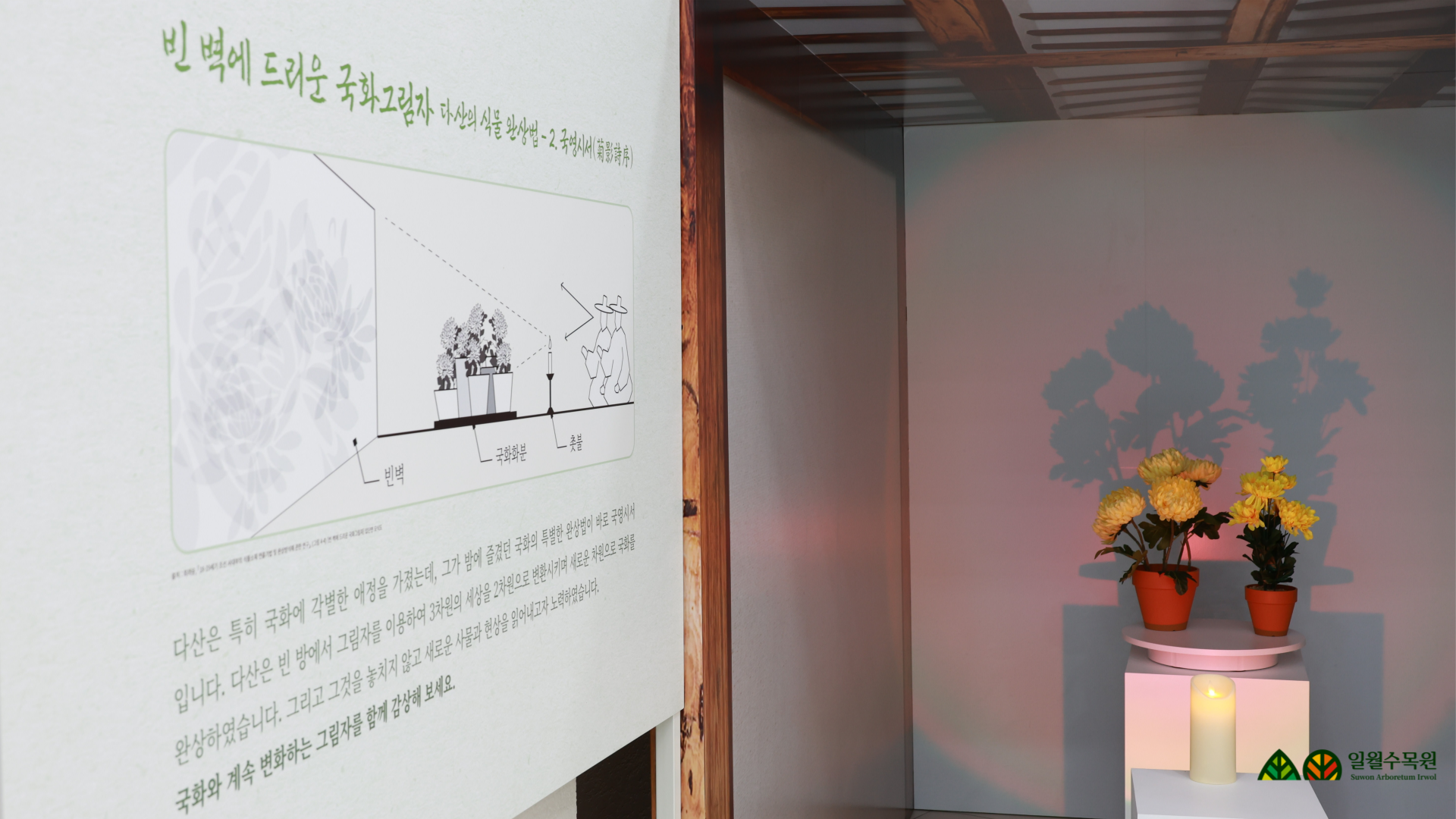 일월수목원 기획전시 정원가, 다산 전시홀
