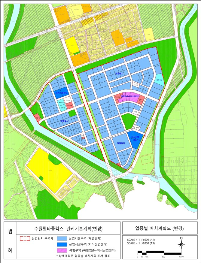 업종별배치계획도