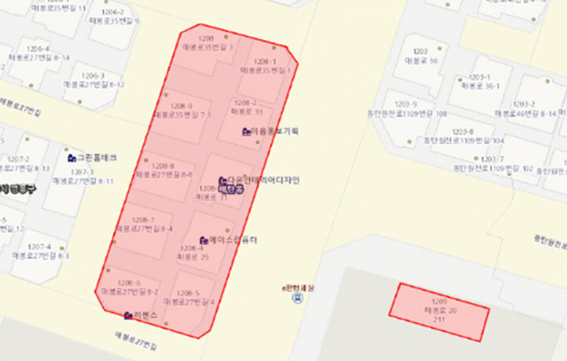 매탄이편한세상 골목형상점가